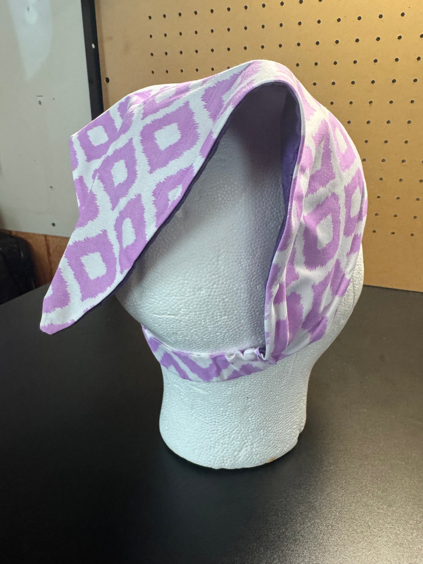Purple Patch Reversible Head Scarf