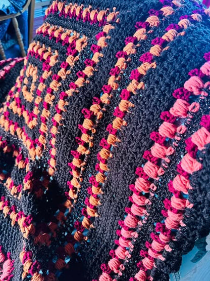Sold - "Fall in Love" Crochet Baby Blanket